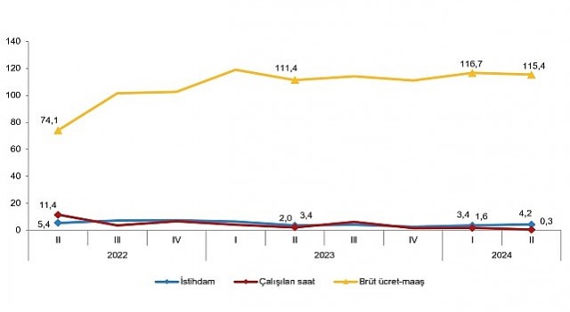 Tüik: İstihdam endeksi yıllık %4,2 arttı