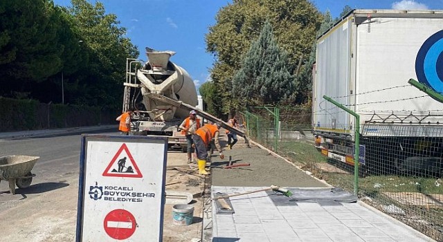 Alikahya Sanayici Caddesine yeni üstyapı