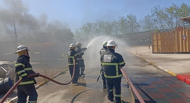 İtfaiyeden Polisan acil durum ekiplerine eğitim