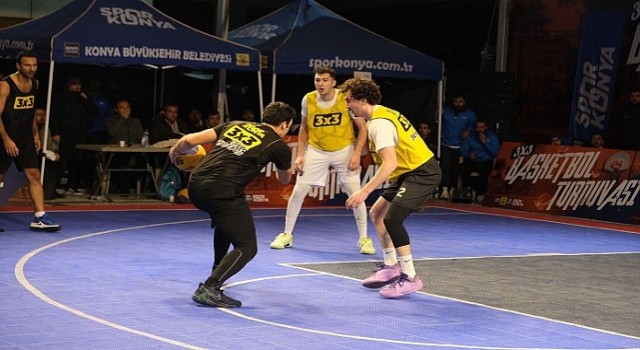 Konyada 3x3 Basketbol Turnuvası Heyecanı Yaşandı