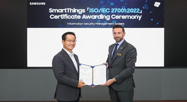 Samsung Electronics in SmartThings platformu ISO 27001 sertifikası aldı