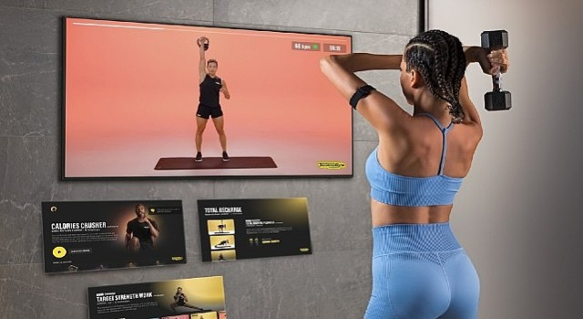 Samsung TV lerde sunulan evde fitness deneyimi Technogym egzersizleriyle zenginleşiyor