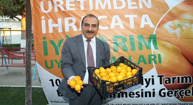 Satsuma mandalina yüklü TIRlar ihracata yolcu edildi