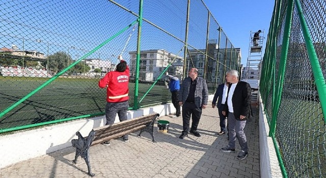 Başkan Çiçek Talimatı Verdi Sahalar Yenileniyor