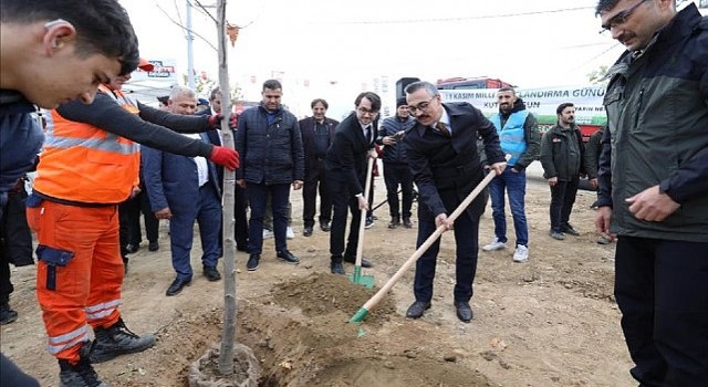 İnegölde Fidanlar Toprakla Buluştu