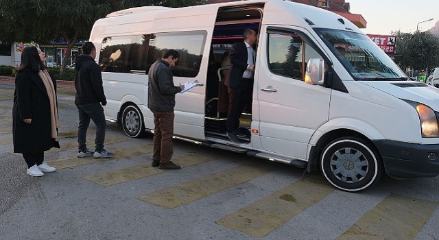 Kemer Belediyesinden servis denetimleri