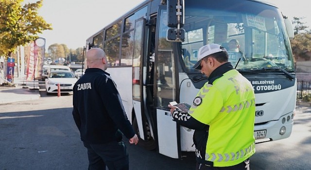 Nevşehirde Halk Otobüsleri Denetlendi