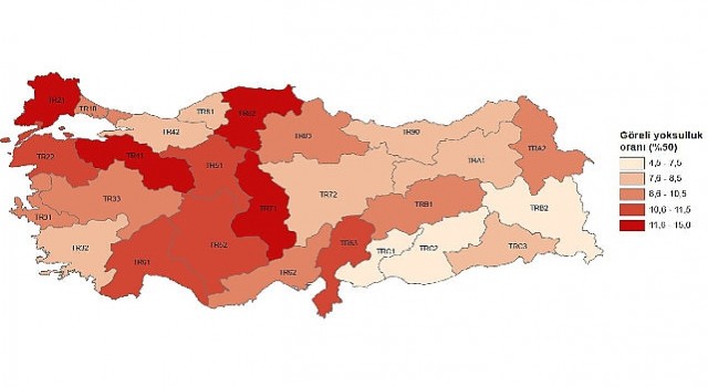 Tüik: Göreli yoksulluk oranı %13,6 oldu