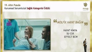 Molfix Hayat Bağım Projesi Altın Pusula Ödülü’nü aldı!