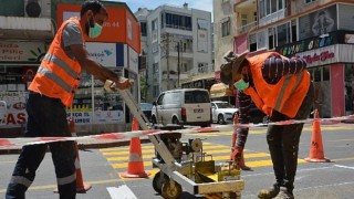 Yaya Geçidi Çizgileri Yenileniyor