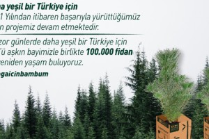 Yeşil Bir Türkiye İçin 100 Bin Fidan Dağıtımı