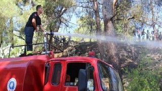 Kemer Çamyuva ve Yenimahalle’de çıkan yangın söndürüldü