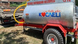 Kocaeli Büyükşehir Belediyesi’nden kırsal mahallelere su tankeri desteği