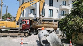 Sakarya Büyükşehir Belediyesi Güneşler’de bin metrelik yağmursuyu imalatına başladı