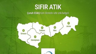 Çoruh EDAŞ’a ‘Sıfır Atık’ Belgesi