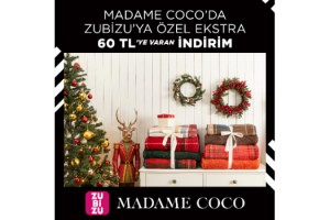 Madame Coco’da ZUBİZU Üyelerine Özel 60 TL İndirim Fırsatı!