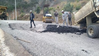 Alanya kırsalında yol bakım çalışmaları devam ediyor