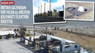 Başkan Altay: “Metan Gazından Bir Yılda 83 Milyon Kilowatt Elektrik Ürettik”