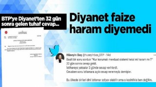 Diyanet faize haram diyemedi