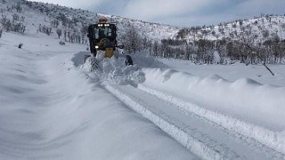 Kırsalda 11 bin 200 kilometrelik yolda kar küreme çalışması yapıldı