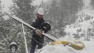 Toroslar EDAŞ kar mesaisine davam ediyor