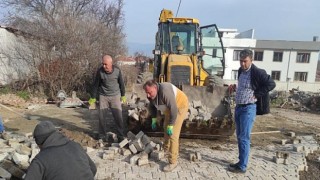 Börezli Mahallesi’nde Yol Çalışmaları Devam Ediyor