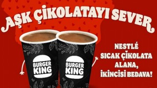 Burger King Sevgililer Günü’nde Nestlé Sıcak Çikolata ile Kalpleri Isıtıyor