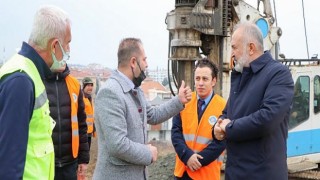 Çiftlikköy Şehit Ömer Halisdemir Caddesi’nde Fore Kazık Çalışmaları Başladı