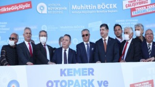 Kemer Otopark ve Pazar Yeri Projesi’nin temeli atıldı