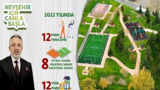 Nevşehir 12 Yeni Park Daha Kazanıyor