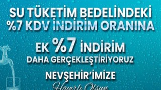 Nevşehir’de Su Tarifilerindeki İndirim Oranı Yüzde 14’e Yükseliyor