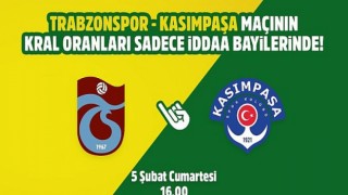 Trabzonspor-Kasımpaşa maçının Kral Oranlar’ı sadece iddaa bayilerinde