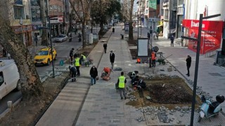 Yürüyüş yolunda kar molası bitti çalışmalar devam ediyor