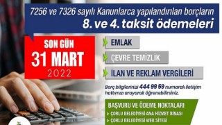 Yapılandırma Taksit Ödemeleri İçin Son Gün 31 Mart 2022