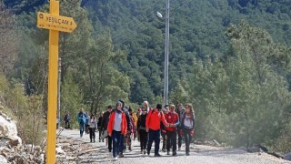 Yeşilçam yolunda doğa yürüyüşü düzenlendi