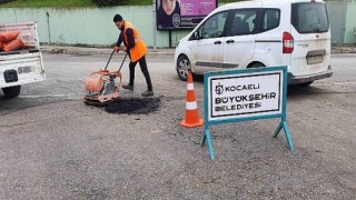 Yol bakım timinden anında müdahale