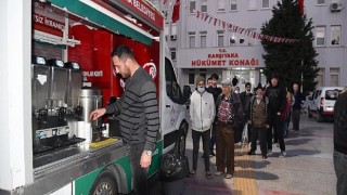 İftar verdi diş kirası olarak kahve dağıttı