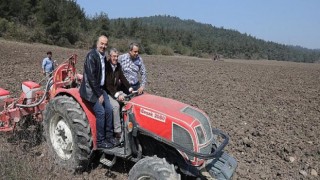 Mudanya Belediyesi’nin Ayçiçek Tohumları Toprakla Buluştu