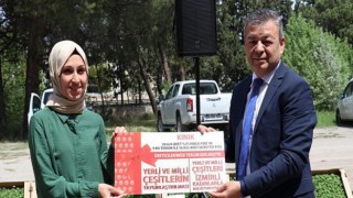 Yerli ve Milli 1 milyon 300 bin fide ile 300 kilogram tohum dağıtıldı