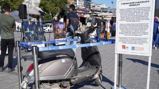 Şehit Yılmaz Ercan’ın 15 Temmuz Gecesine damga vuran motosikleti Üsküdar’da sergileniyor