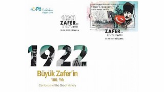 PTT’den Büyük Zaferin 100. Yılı Konulu Anma Pulu ve İlkgün Zarfı