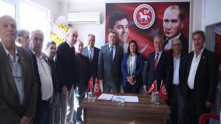 Başkan Çerçioğlu Çine’de Demokrat Parti Kongresi’ni Ziyaret Etti