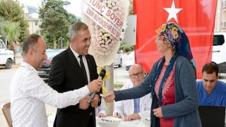 İzmir Büyükşehir Belediyesinin Desteğiyle Beydağ Belediyesi 34 Üreticisine 132 Küçükbaş Hayvan Desteği Verdi