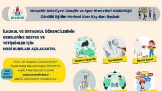 Nevşehir Belediyesi Gönüllü Eğitim Merkezi’nde Kurslar Başlıyor