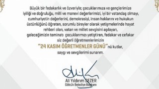 Gölcük Belediye Başkanı Ali Yıldırım Sezer’den Öğretmenlere Tebrik Kartı Sürprizi