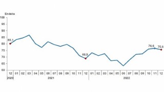 Tüketici güven endeksi 75,6 oldu