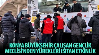 Konya Büyükşehir Çalışan Gençlik Meclisi&#39;nden Yürekleri Isıtan Etkinlik