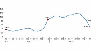 Yurt Dışı Üretici Fiyat Endeksi (YD-ÜFE) yıllık %49,90, aylık %2,77 arttı