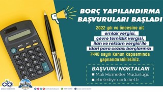 Borç Yapılandırma Başvuruları Başladı