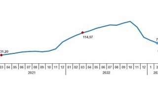 Yurt İçi Üretici Fiyat Endeksi (Yİ-ÜFE) yıllık %62,45, aylık %0,44 arttı